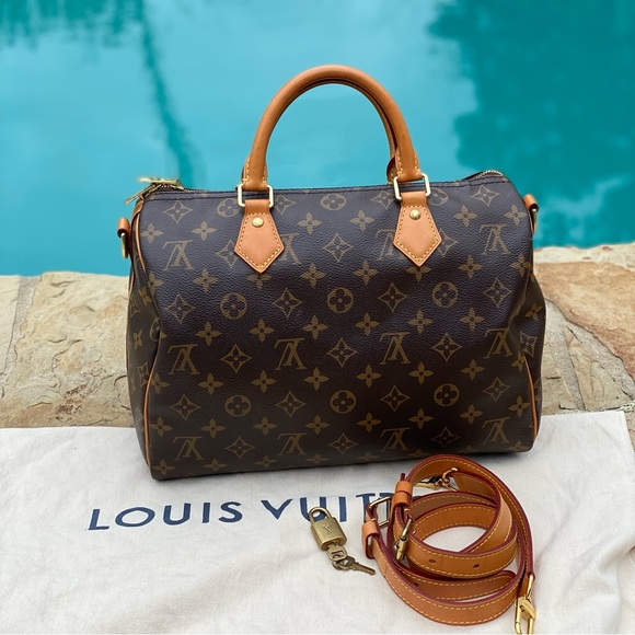 ❌SOLD❌ Louis Vuitton Speedy 30 Bandouliere Monogram 👜 💕 - Picture 2 of 13